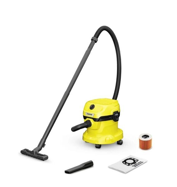 Пылесос строительный Karcher WD 2 PLUS V-15/6/18/C, 1000 Вт, 15 л